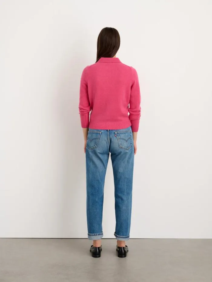 Alex Mill Sweaters Alice Polo In Cashmere Pink 8211 Women
