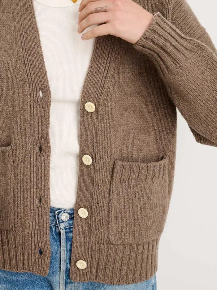 Alex Mill Sweaters Emma Cardigan In Lambswool Tiramisu 8211 Women