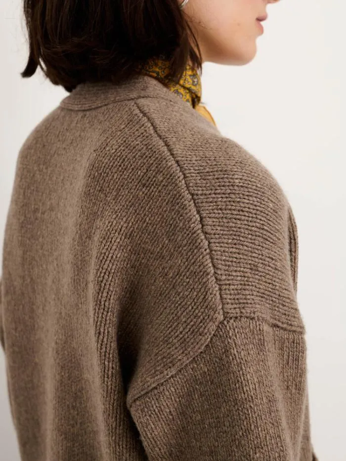 Alex Mill Sweaters Emma Cardigan In Lambswool Tiramisu 8211 Women