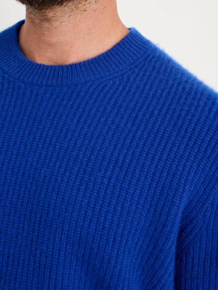 Alex Mill Sweaters Sweatshirts Jordan Sweater In Washed Cashmere Cobalt 8211 Men