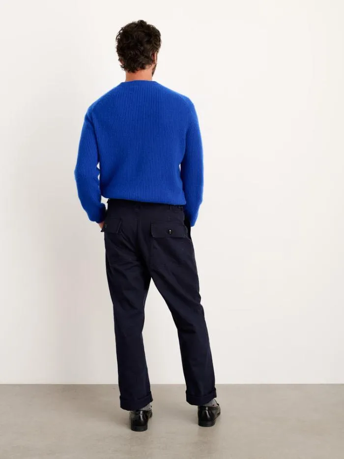 Alex Mill Sweaters Sweatshirts Jordan Sweater In Washed Cashmere Cobalt 8211 Men