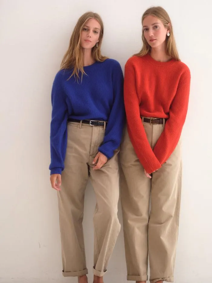 Alex Mill Sweaters Sweatshirts Jordan Sweater In Washed Cashmere Cobalt 8211 Men