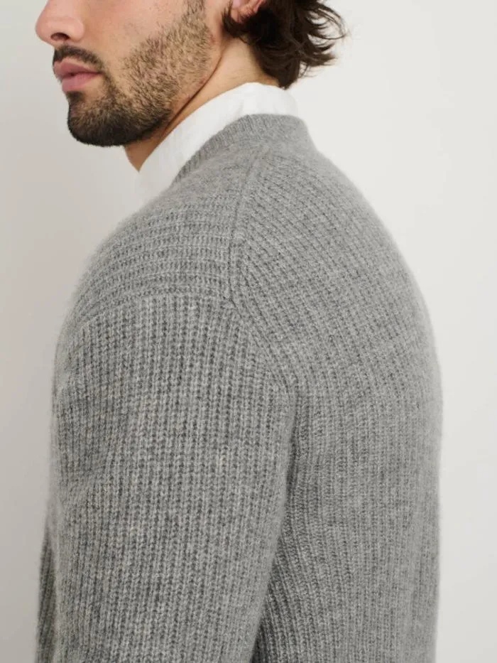Alex Mill Sweaters Sweatshirts Jordan Sweater In Washed Cashmere Heather Grey 8211 Men