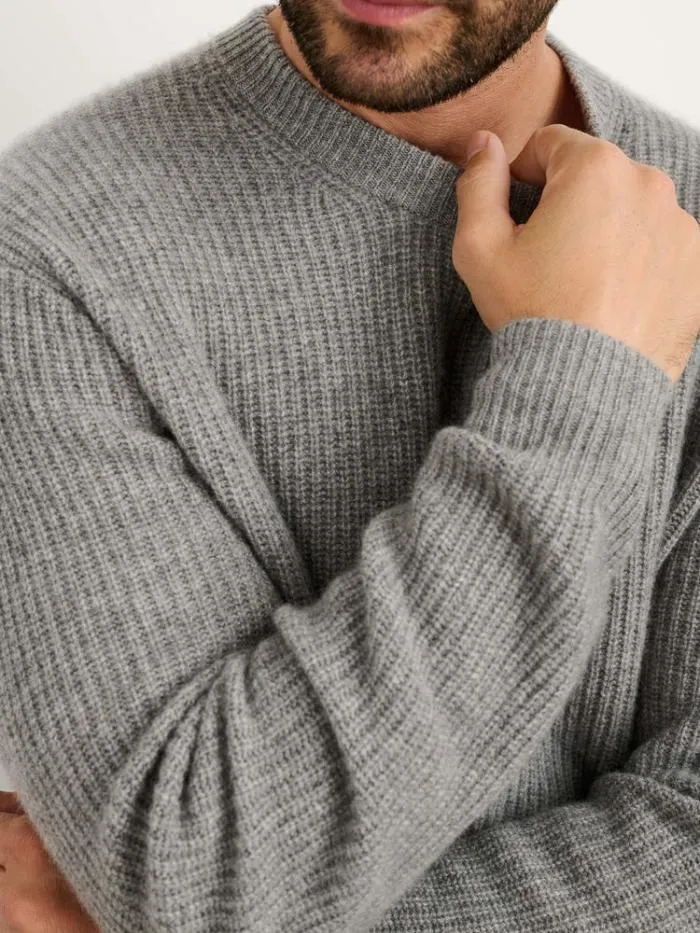 Alex Mill Sweaters Sweatshirts Jordan Sweater In Washed Cashmere Heather Grey 8211 Men