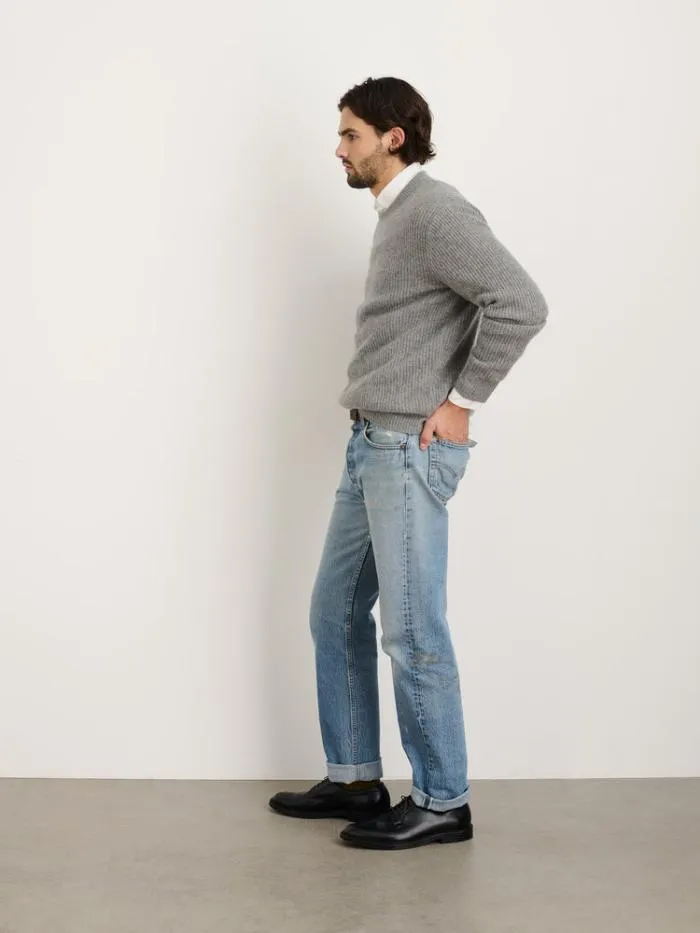 Alex Mill Sweaters Sweatshirts Jordan Sweater In Washed Cashmere Heather Grey 8211 Men