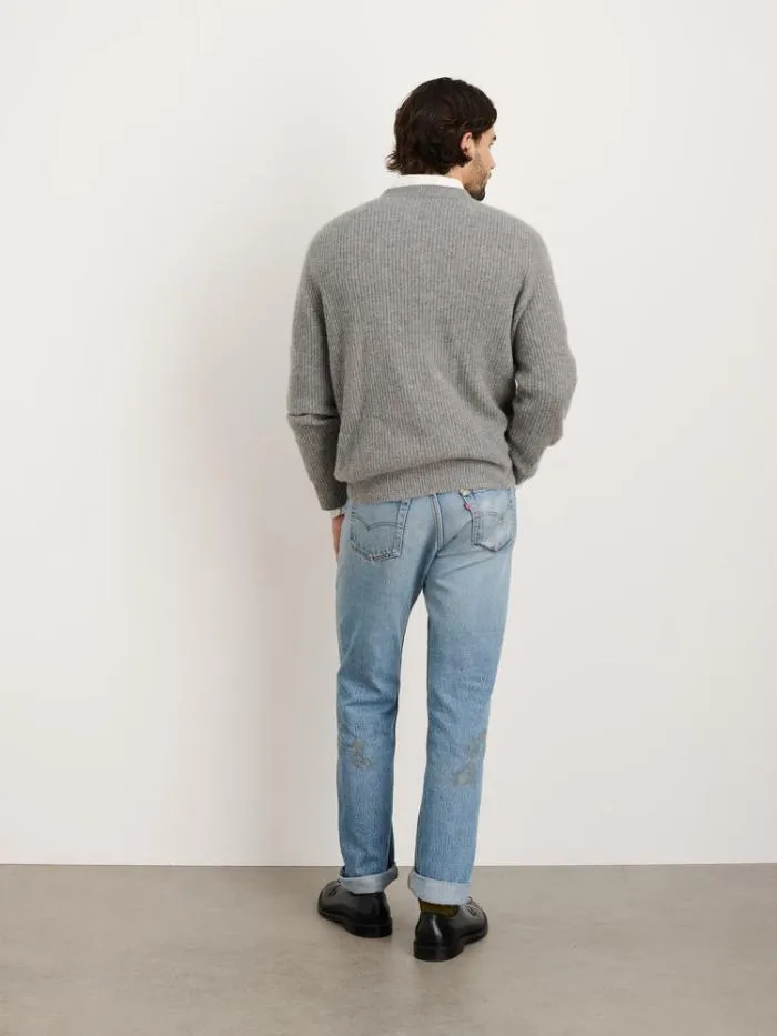 Alex Mill Sweaters Sweatshirts Jordan Sweater In Washed Cashmere Heather Grey 8211 Men