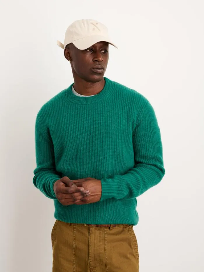 Alex Mill Sweaters Sweatshirts Jordan Sweater In Washed Cashmere Kelly Green 8211 Men