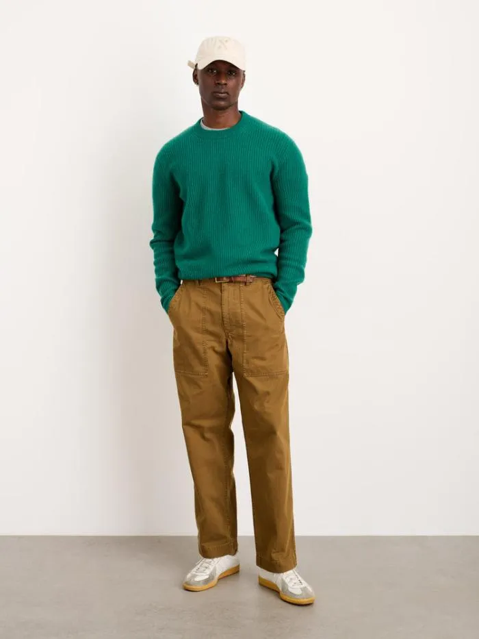 Alex Mill Sweaters Sweatshirts Jordan Sweater In Washed Cashmere Kelly Green 8211 Men