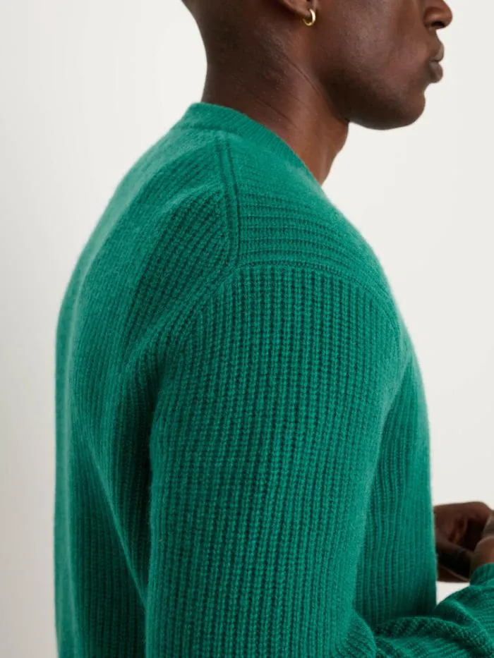 Alex Mill Sweaters Sweatshirts Jordan Sweater In Washed Cashmere Kelly Green 8211 Men