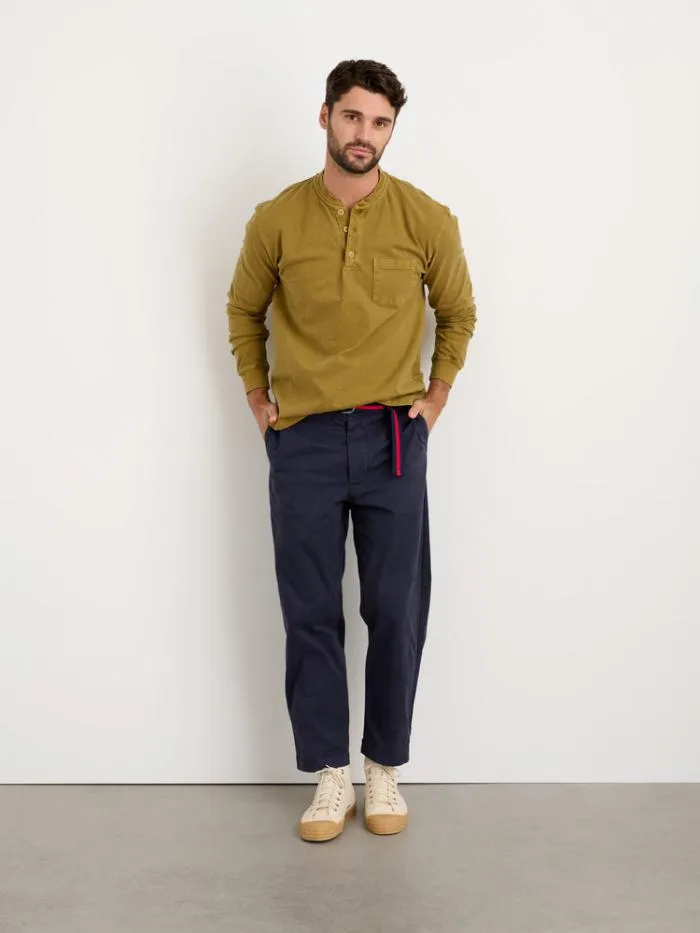 Alex Mill Tees Polos Allan Henley In Heavyweight Jersey Khaki 8211 Men