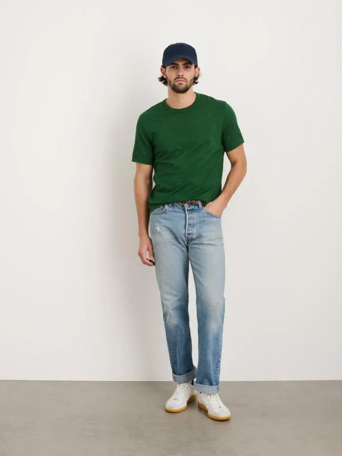Alex Mill Tees Polos Standard T Shirt In Slub Cotton Emerald 8211 Men