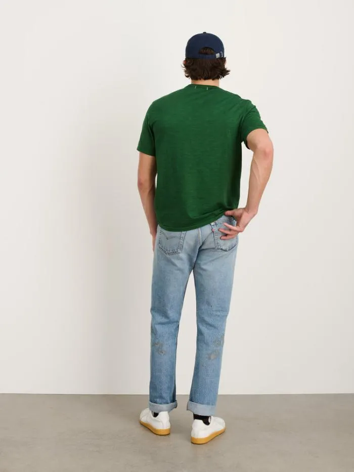 Alex Mill Tees Polos Standard T Shirt In Slub Cotton Emerald 8211 Men