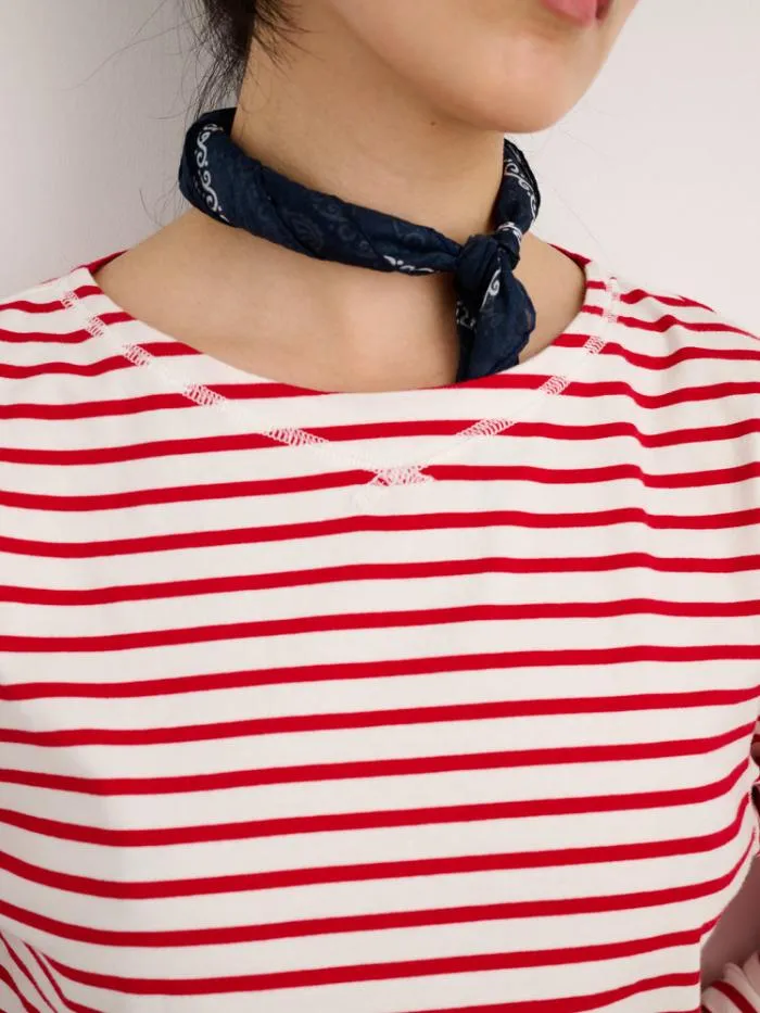 Alex Mill Tees Tanks Beachside Tee In Stripe Whitered 8211 Women