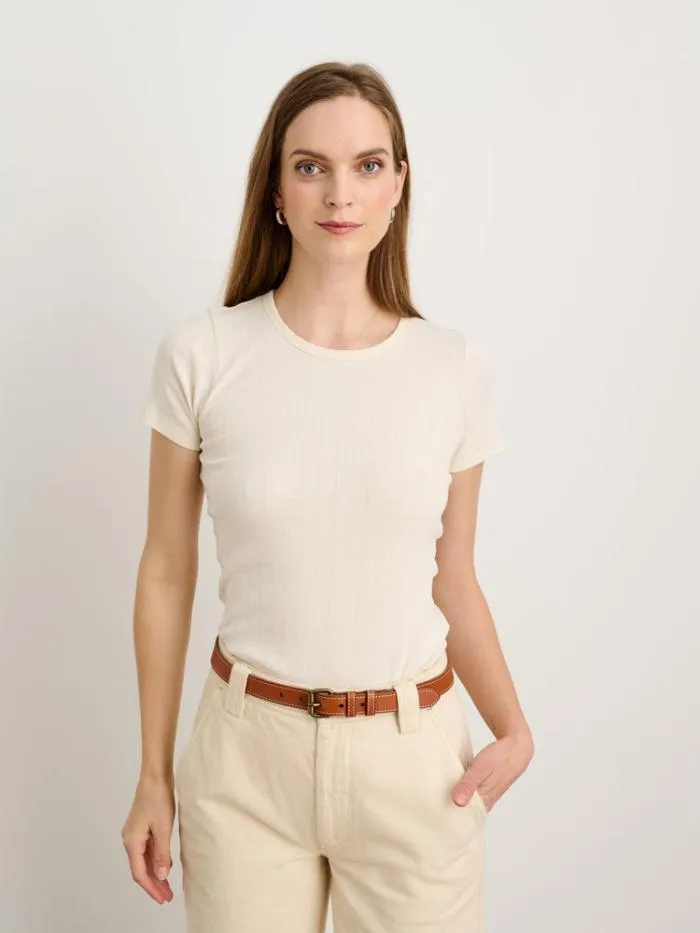 Alex Mill Tees Tanks Remy Pointelle Tee Off White 8211 Women