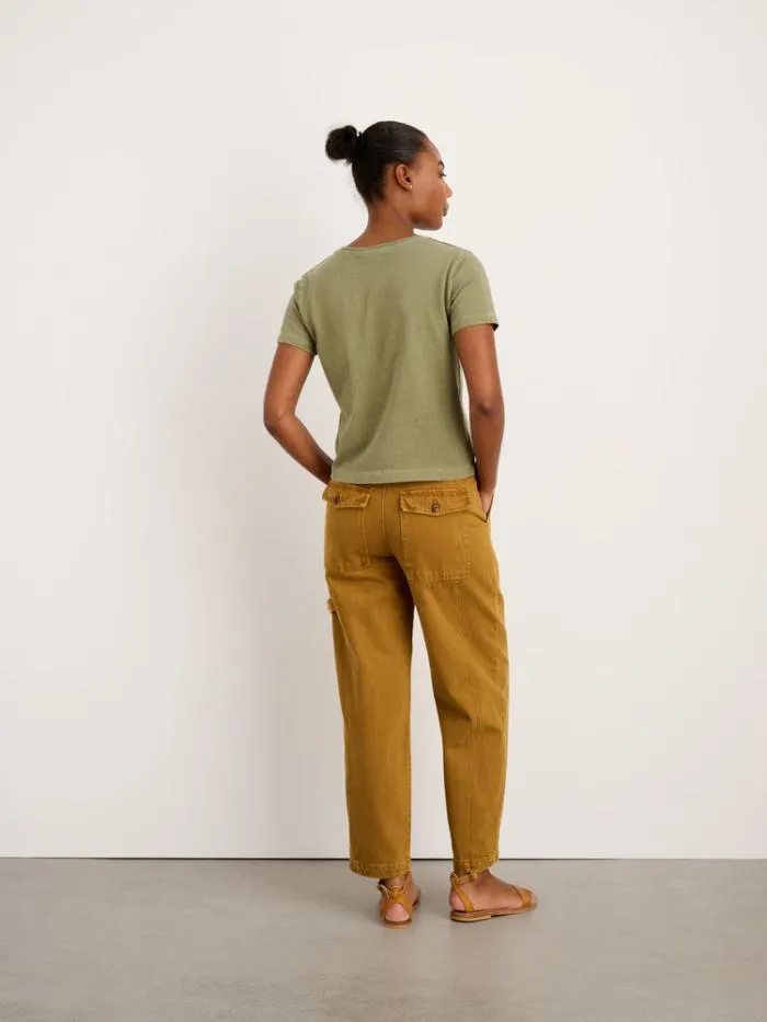 Alex Mill Tees Tanks Scout Crewneck Tee In Vintage Wash Army Olive 8211 Women