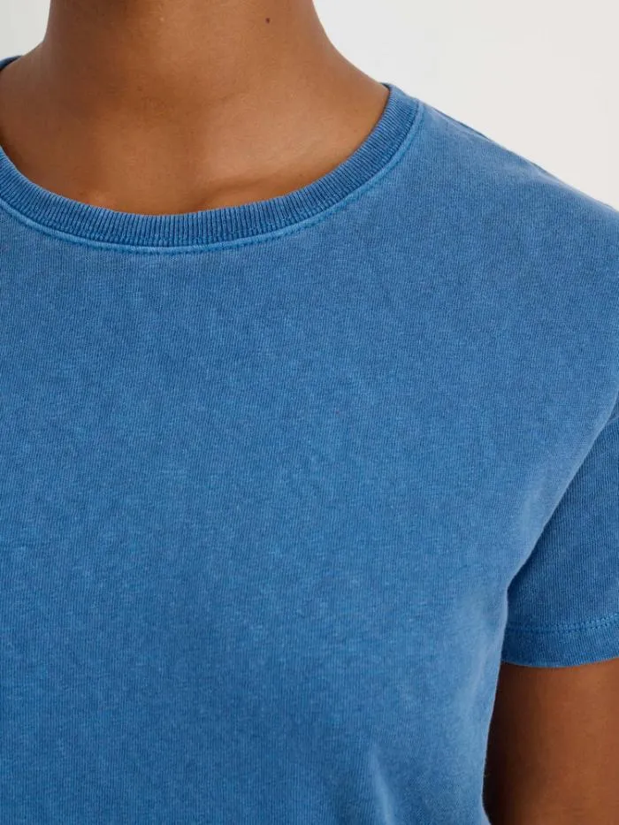 Alex Mill Tees Tanks Scout Crewneck Tee In Vintage Wash Cobalt 8211 Women
