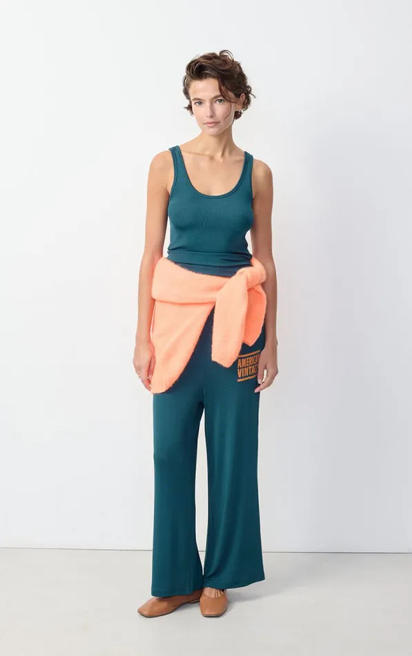 American Vintage Joggers and Leggings Women Joggers Azyro Petrol