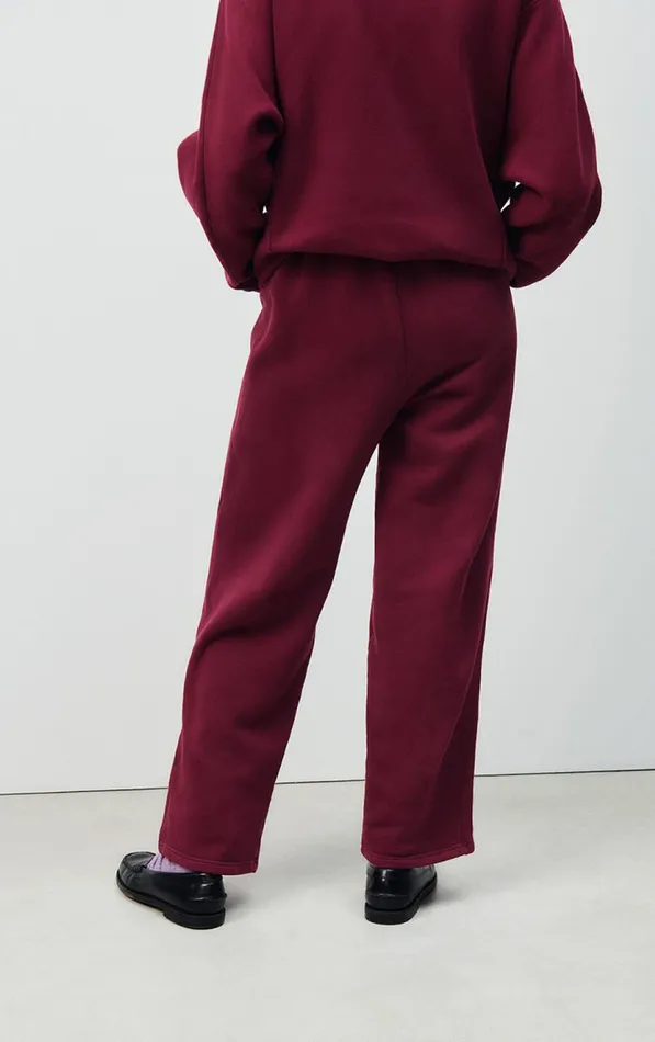 American Vintage Joggers and Leggings Women Joggers Izubird Vintage Burgundy