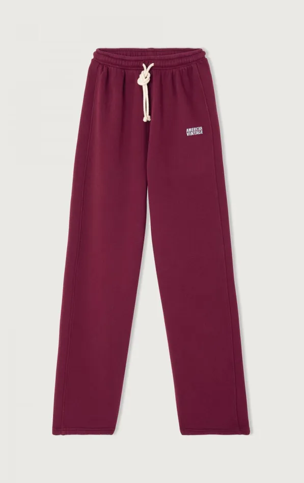 American Vintage Joggers and Leggings Women Joggers Izubird Vintage Burgundy