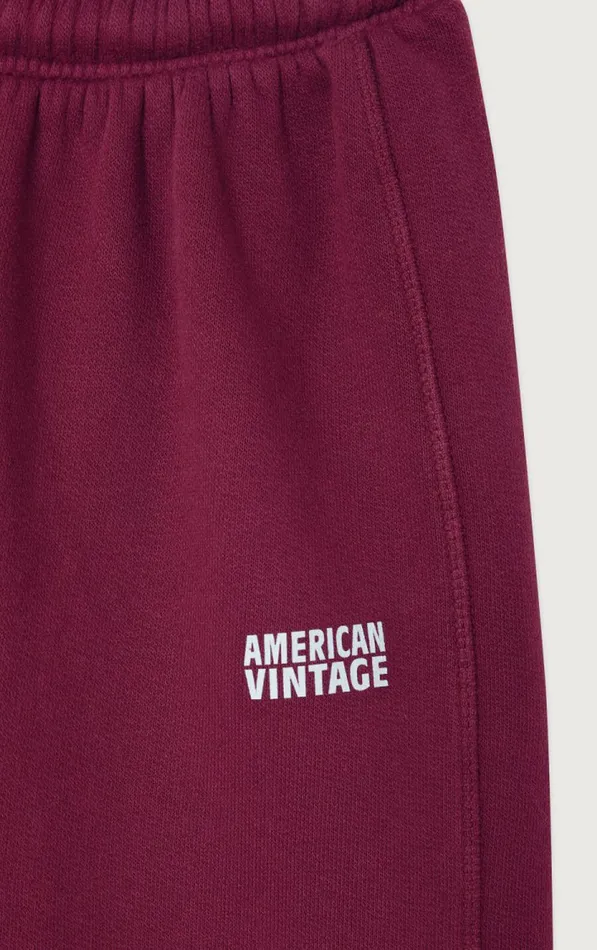 American Vintage Joggers and Leggings Women Joggers Izubird Vintage Burgundy
