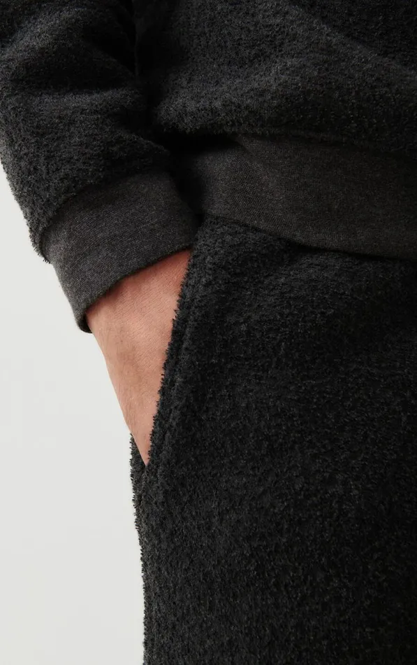 American Vintage Joggers Men Joggers Bobypark Melange Charcoal