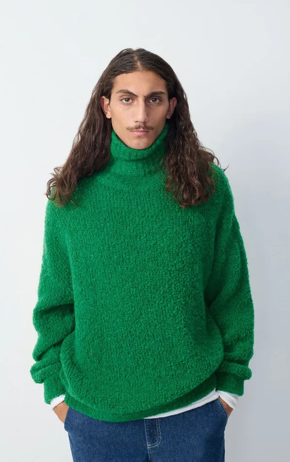 American Vintage Jumpers and Cardigans Men Jumper Zolly Melange Basil