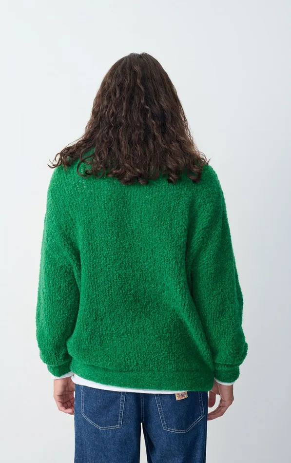 American Vintage Jumpers and Cardigans Men Jumper Zolly Melange Basil American Vintage Jumpers and Cardigans Men Jumper Zolly Melange Basil
