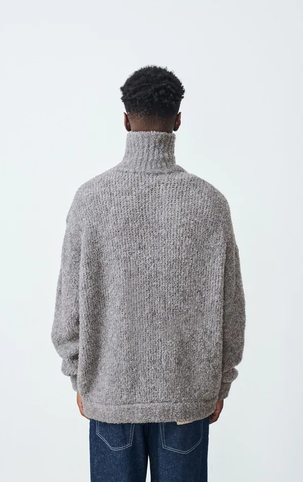 American Vintage Jumpers and Cardigans Men Jumper Zolly Mouse Melange American Vintage Jumpers and Cardigans Men Jumper Zolly Mouse Melange