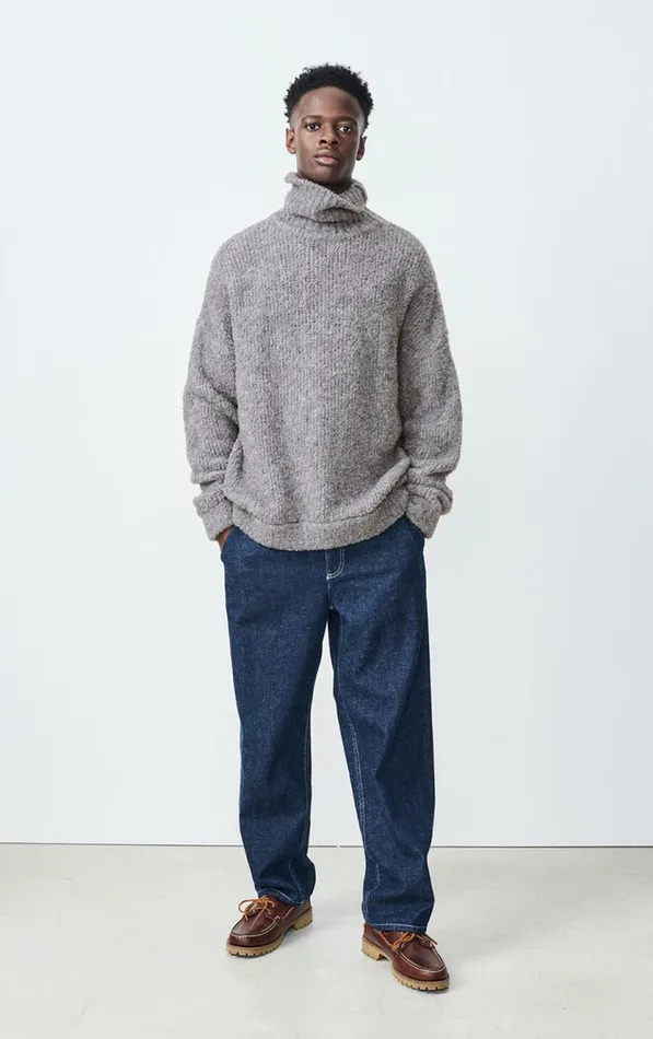 American Vintage Jumpers and Cardigans Men Jumper Zolly Mouse Melange American Vintage Jumpers and Cardigans Men Jumper Zolly Mouse Melange