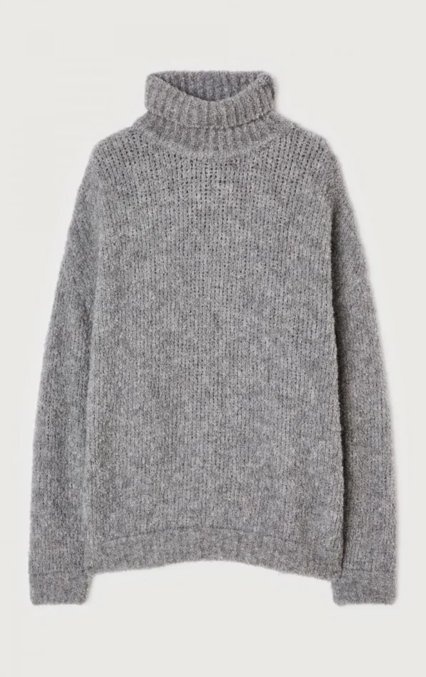 American Vintage Jumpers and Cardigans Men Jumper Zolly Mouse Melange American Vintage Jumpers and Cardigans Men Jumper Zolly Mouse Melange