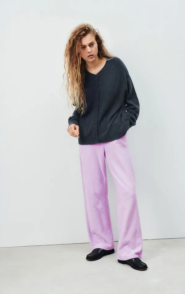American Vintage Jumpers and Cardigans Women Cardigan Damsville Navy Blue Black Melange American Vintage Jumpers and Cardigans Women Cardigan Damsville Navy Blue Black Melange