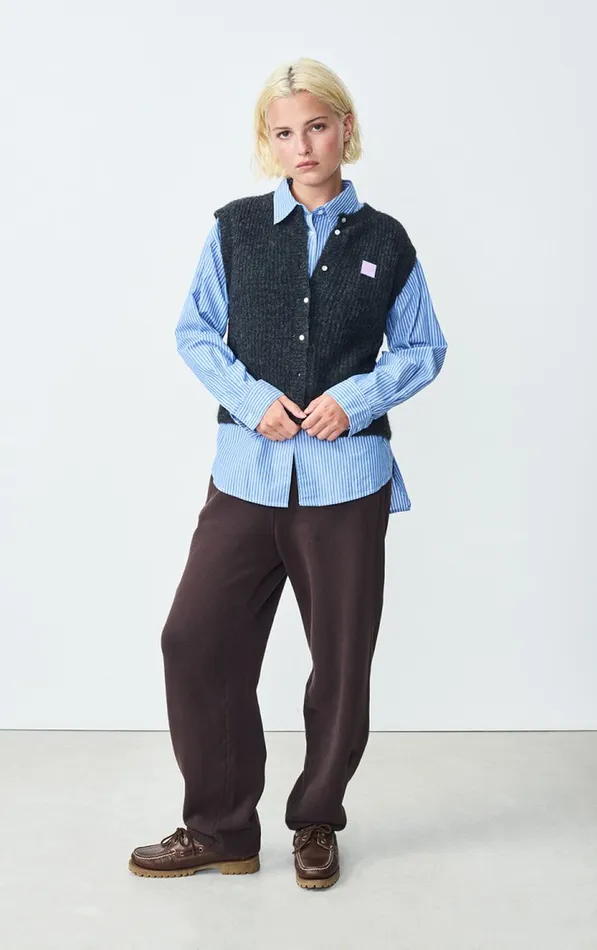 American Vintage Jumpers and Cardigans Women Cardigan East Melange Charcoal