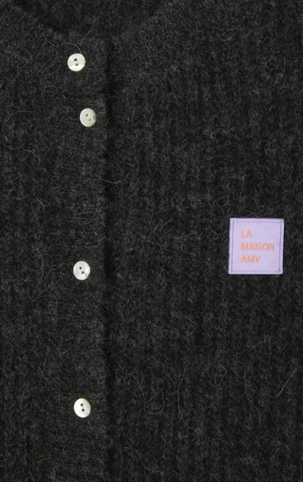 American Vintage Jumpers and Cardigans Women Cardigan East Melange Charcoal
