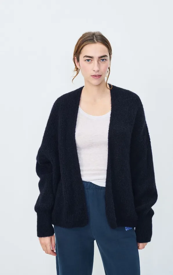 American Vintage Jumpers and Cardigans Women Cardigan East Melange Navy