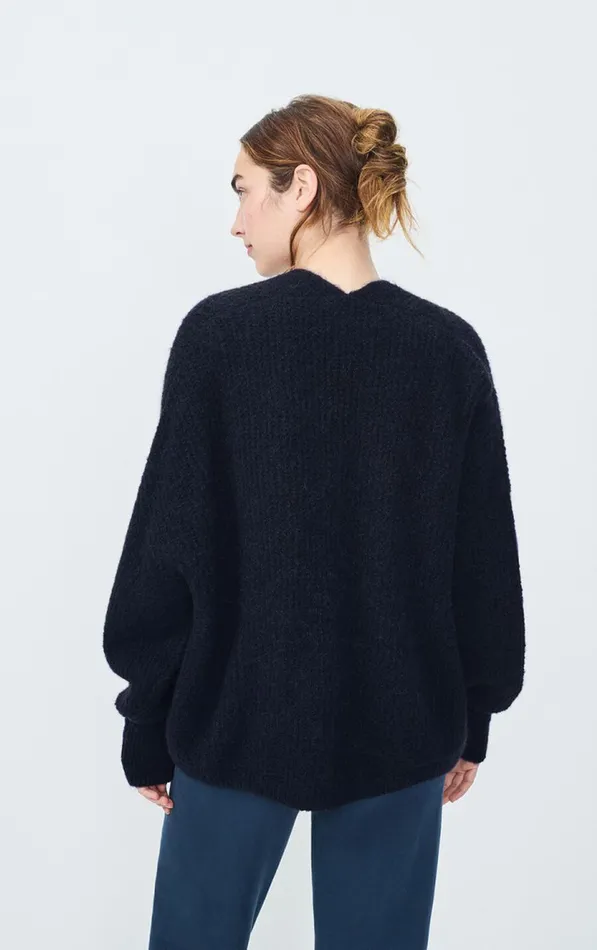 American Vintage Jumpers and Cardigans Women Cardigan East Melange Navy American Vintage Jumpers and Cardigans Women Cardigan East Melange Navy