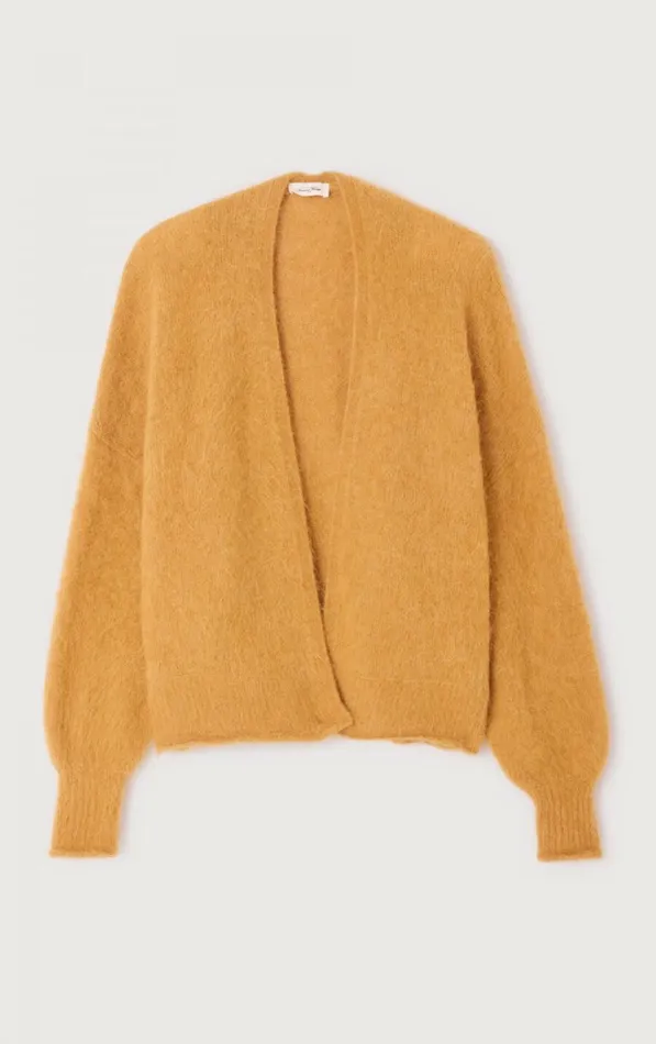 American Vintage Jumpers and Cardigans Women Cardigan Nuny Honey Melange American Vintage Jumpers and Cardigans Women Cardigan Nuny Honey Melange