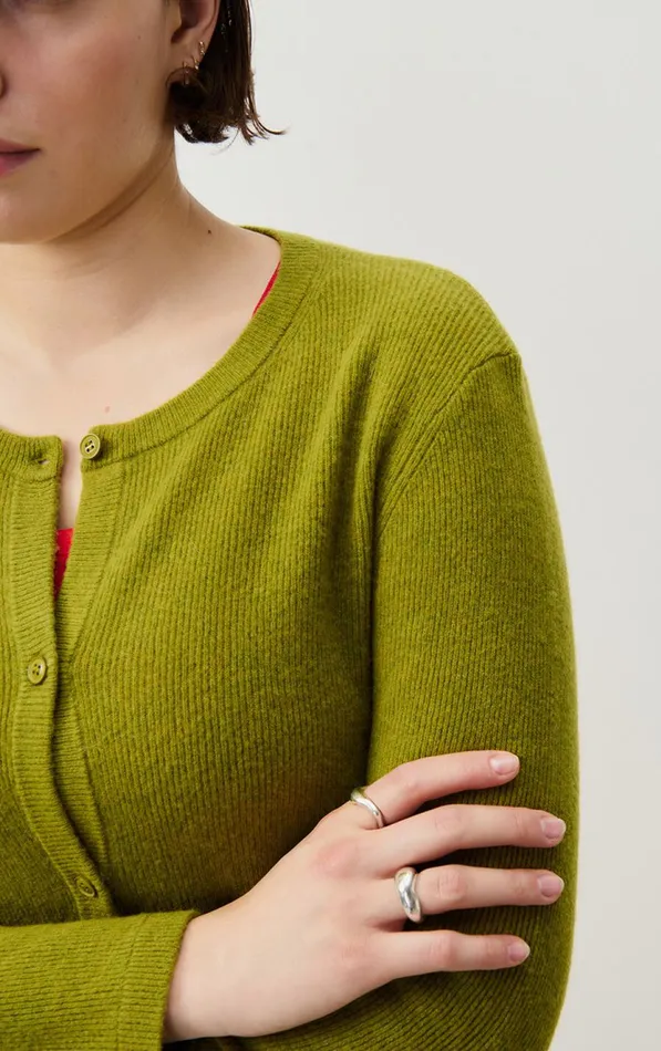 American Vintage Jumpers and Cardigans Women Cardigan Raxow Chameleon Melange American Vintage Jumpers and Cardigans Women Cardigan Raxow Chameleon Melange