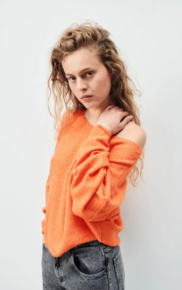 American Vintage Jumpers and Cardigans Women Jumper Damsville Apricotine Melange