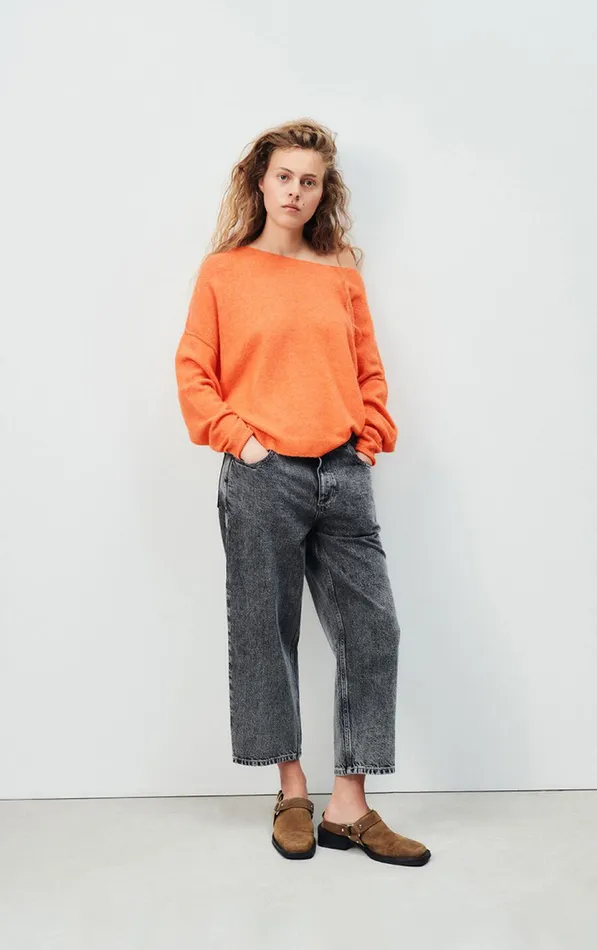 American Vintage Jumpers and Cardigans Women Jumper Damsville Apricotine Melange American Vintage Jumpers and Cardigans Women Jumper Damsville Apricotine Melange