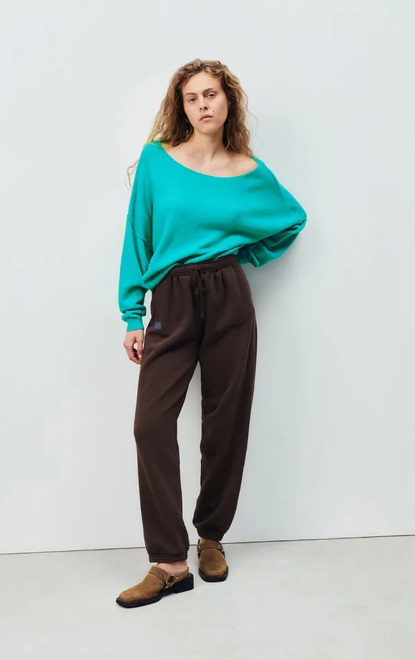 American Vintage Jumpers and Cardigans Women Jumper Damsville Aquatic Melange American Vintage Jumpers and Cardigans Women Jumper Damsville Aquatic Melange