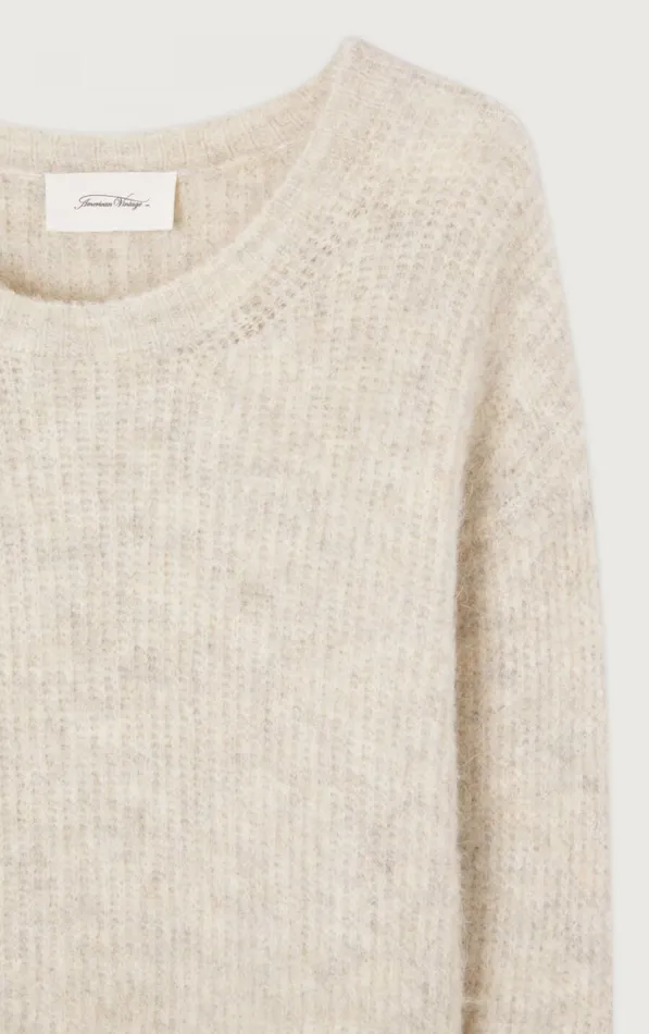 American Vintage Jumpers and Cardigans Women Jumper East Melange Powder Snow