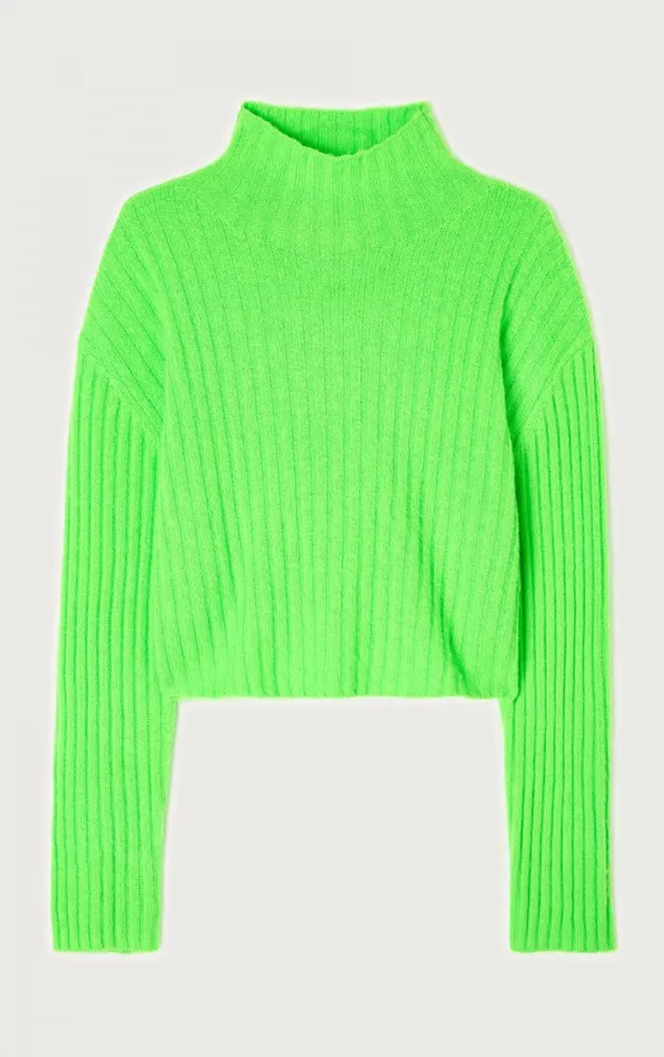 American Vintage Jumpers and Cardigans Women Jumper Falyday Flashy Green American Vintage Jumpers and Cardigans Women Jumper Falyday Flashy Green