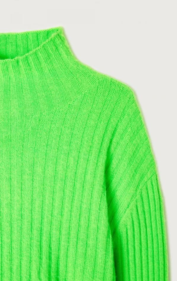 American Vintage Jumpers and Cardigans Women Jumper Falyday Flashy Green American Vintage Jumpers and Cardigans Women Jumper Falyday Flashy Green
