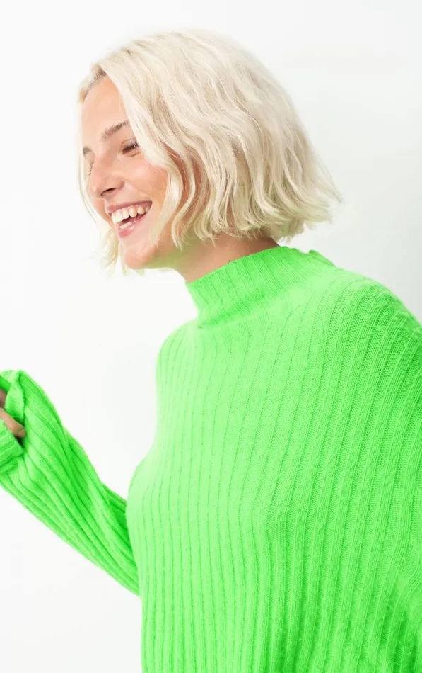 American Vintage Jumpers and Cardigans Women Jumper Falyday Flashy Green American Vintage Jumpers and Cardigans Women Jumper Falyday Flashy Green