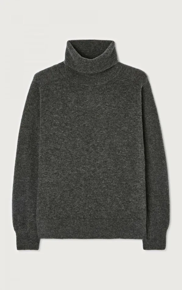 American Vintage Jumpers and Cardigans Women Jumper Raxow Charcoal Melange American Vintage Jumpers and Cardigans Women Jumper Raxow Charcoal Melange