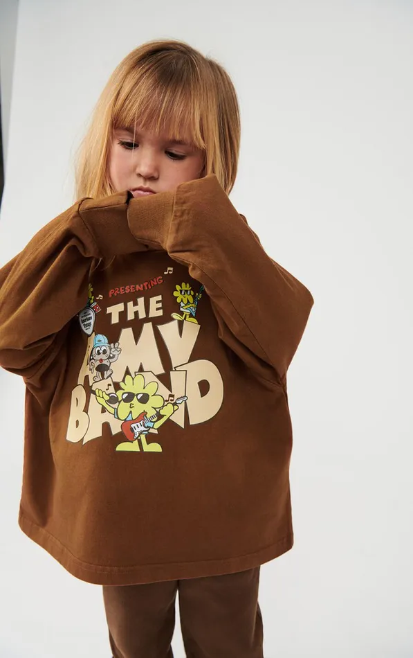 American Vintage Long Sleeve TShirts Kids TShirt Fizvalley Vintage Brunette