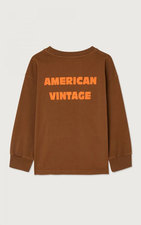 American Vintage Long Sleeve TShirts Kids TShirt Fizvalley Vintage Brunette