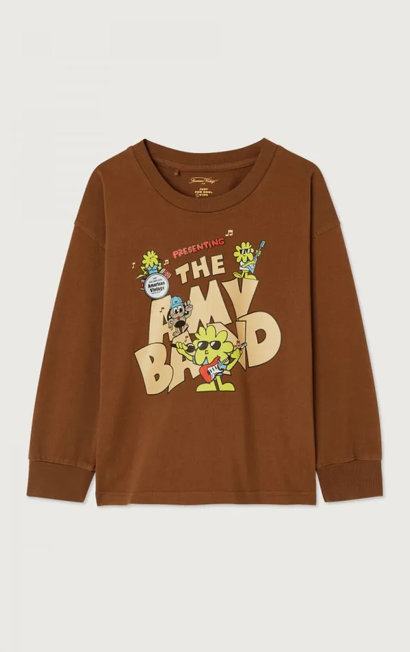 American Vintage Long Sleeve TShirts Kids TShirt Fizvalley Vintage Brunette