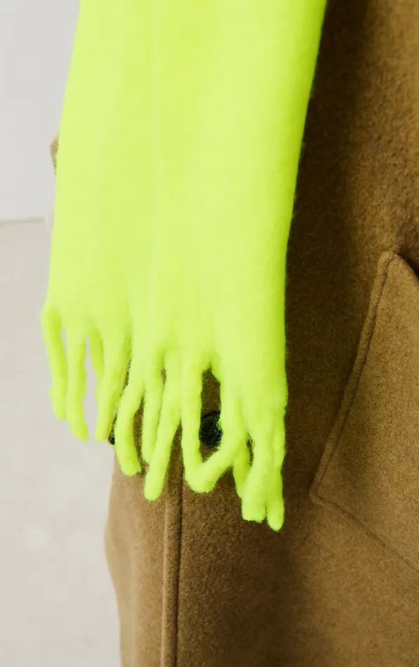 American Vintage Scarves And Shawls WomenMen Scarf Zinaco Neon Yellow