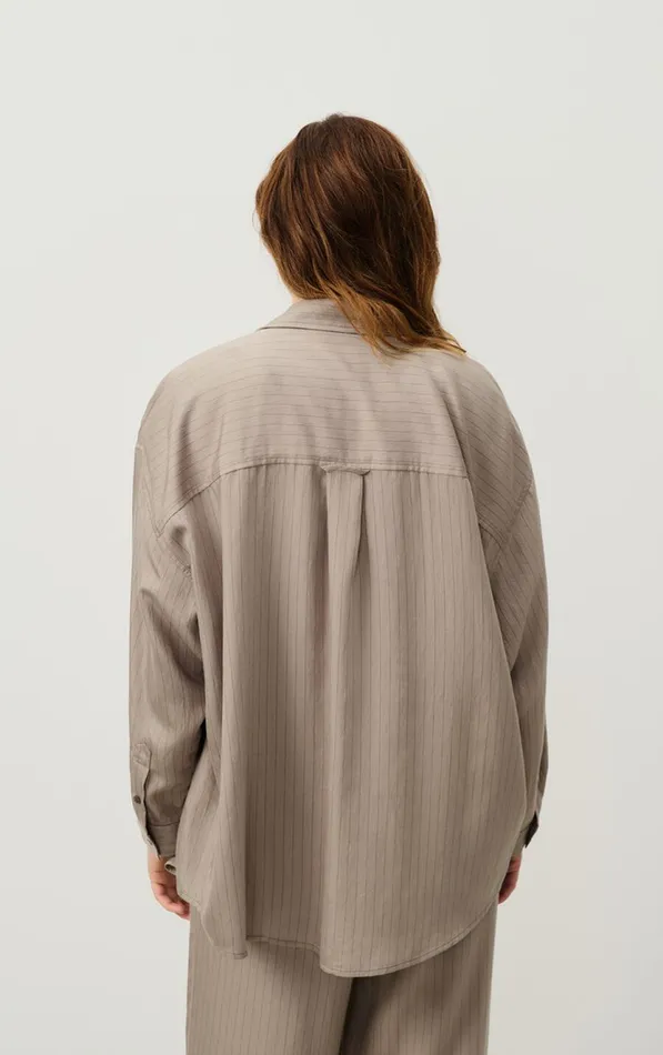 American Vintage Shirts Women Shirt Okyrow Striped Beaver